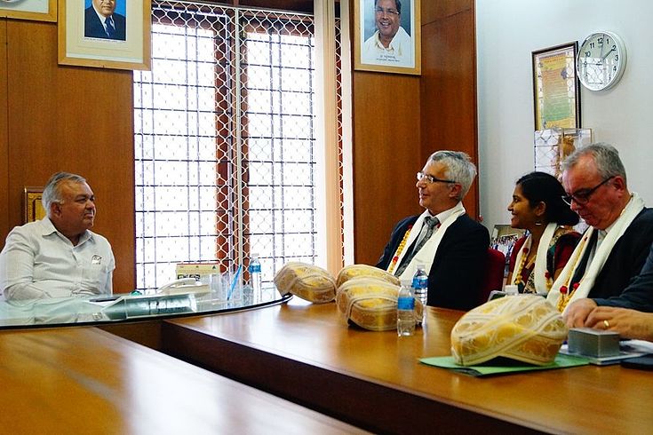 The Hon'ble Minister Ramalinga Reddy pointed out the mutual benefits of the cooperation with the State of Bavaria