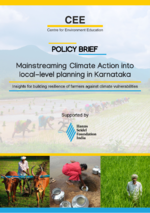 Mainstreaming Climate Action into  local-level planning in Karnataka