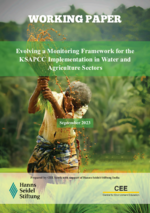 Evolving a Monitoring Framework for the  KSAPCC Implementation in Water and  Agriculture Sectors